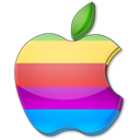Apple multicolore icon